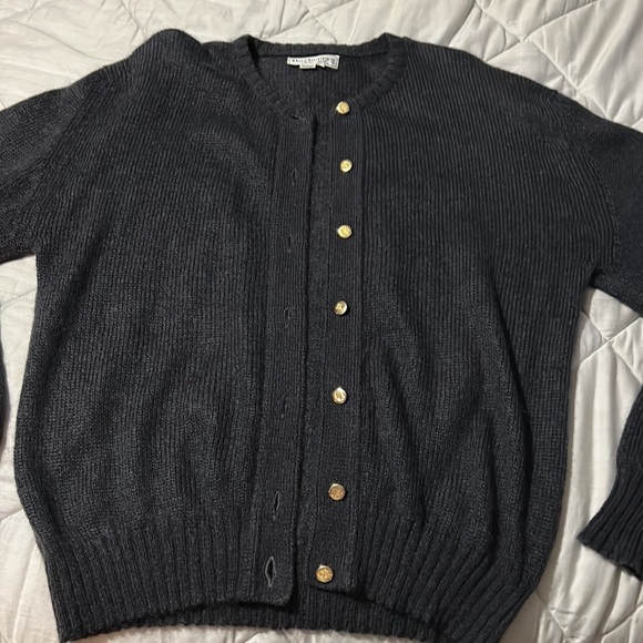 Vintage Burberrys Button Up Sweater - Picture 5 of 16